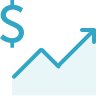 sales icon - turquoise